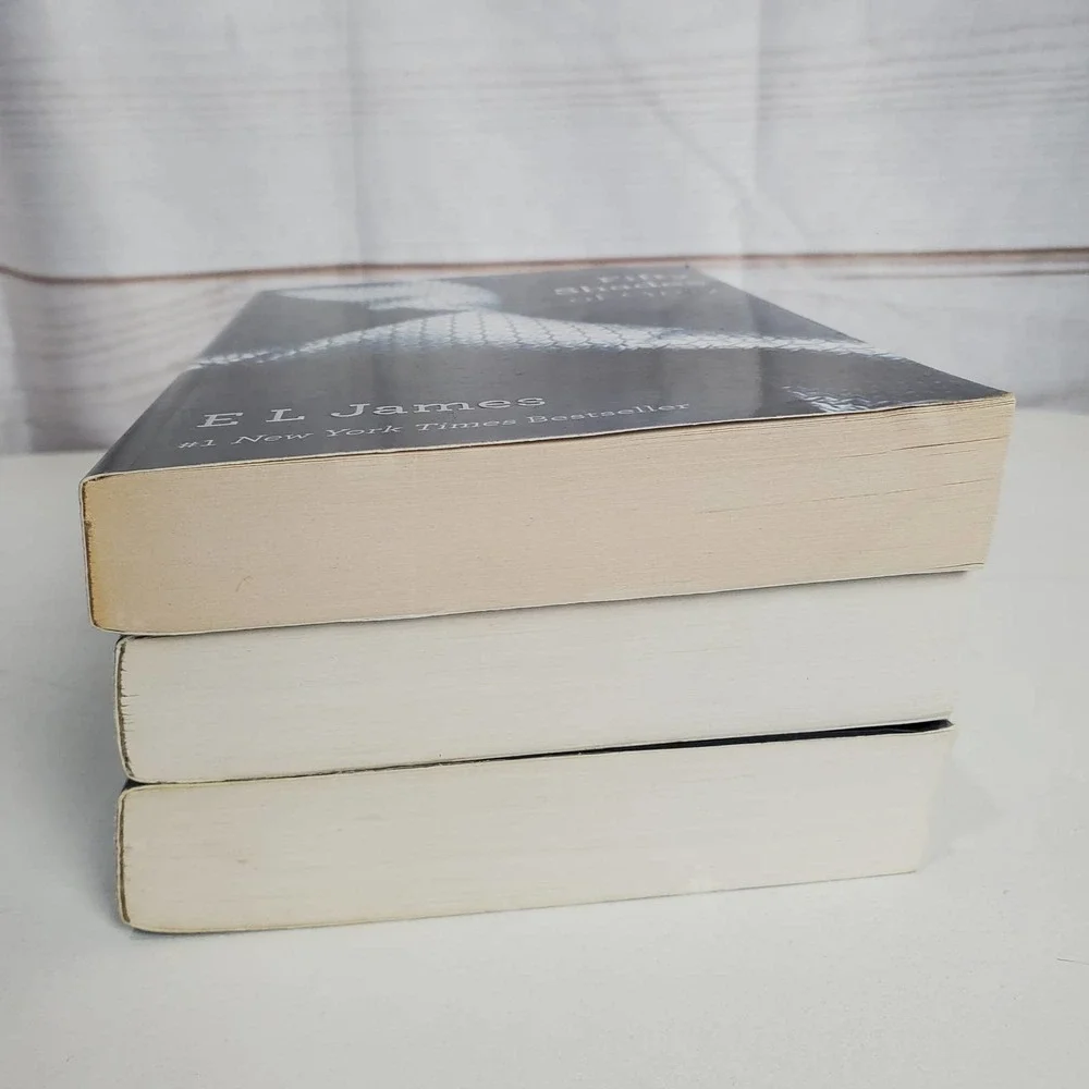 Fifty Shades of Grey by E.J. James Paperback Trilogy Romance Book Set of 3